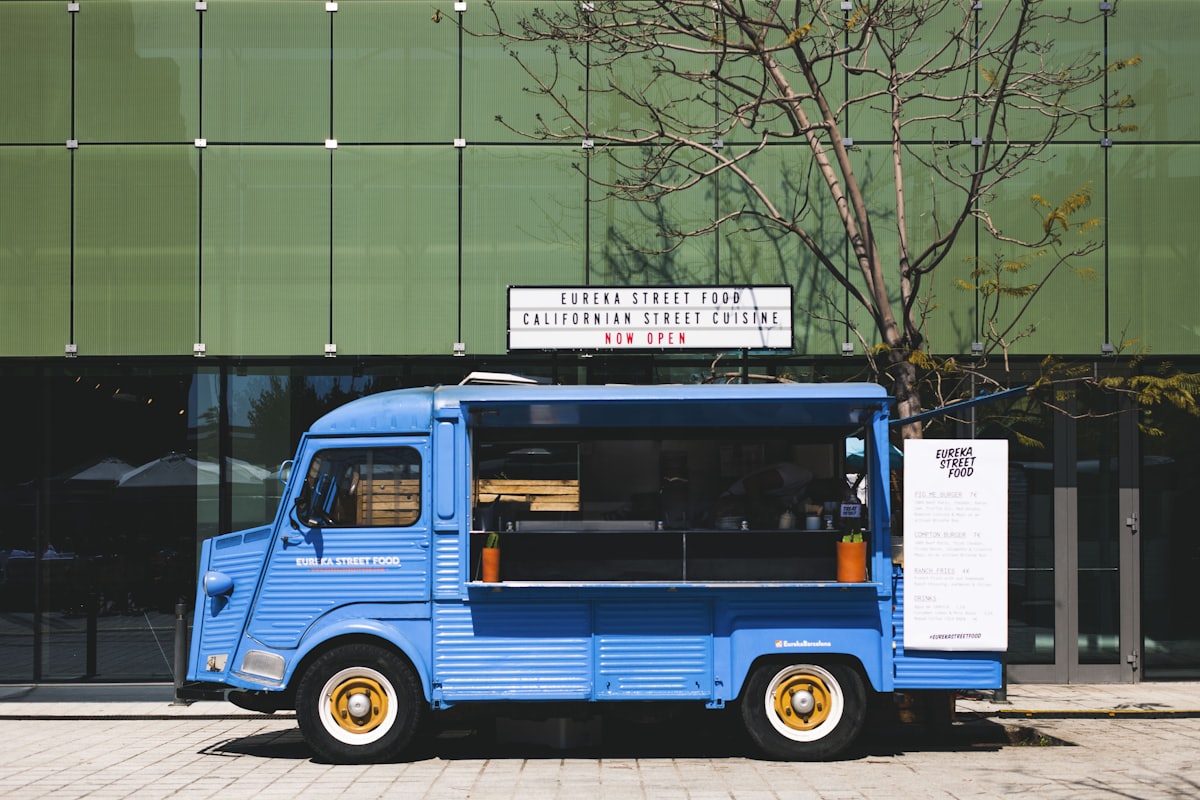 Food truck open for business
